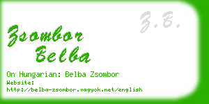 zsombor belba business card